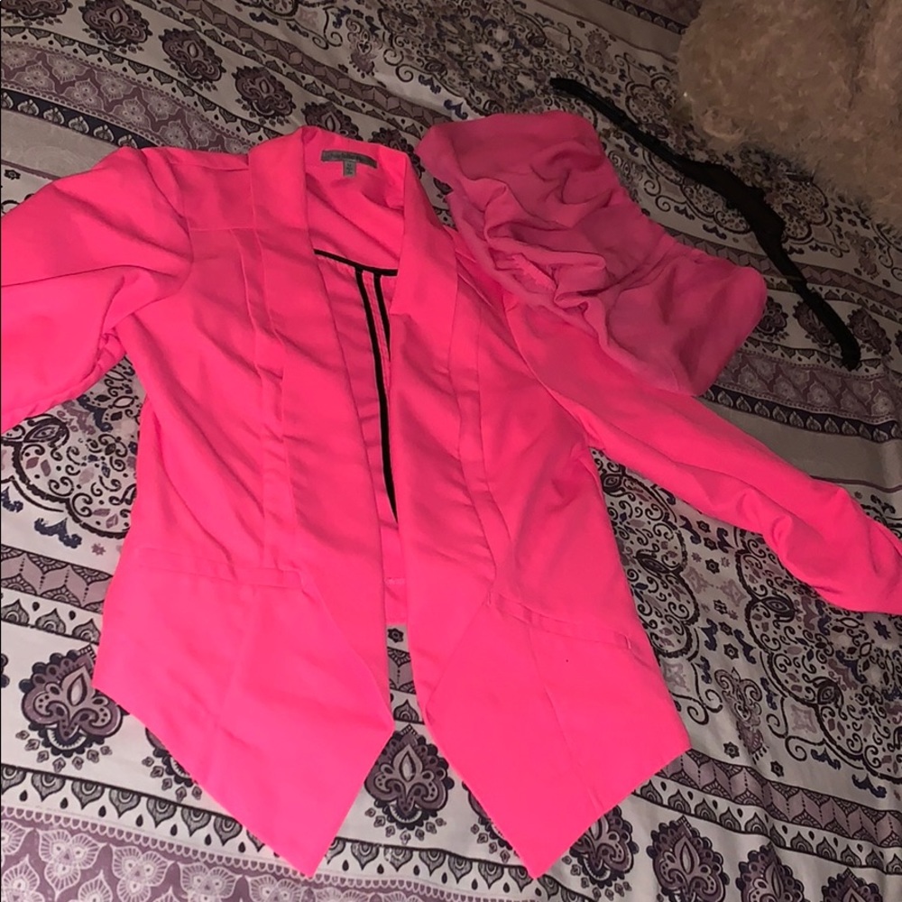 Blazer with tank top